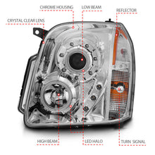 Load image into Gallery viewer, Anzo 2007-2014 Gmc Yukon Projector Headlights w/ Halo Chrome (CCFL)