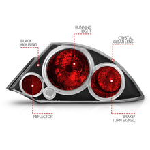 Load image into Gallery viewer, Anzo 2000-2005 Mitsubishi Eclipse Taillights Black