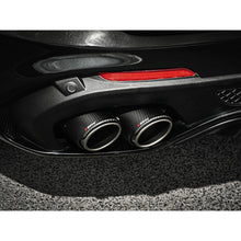 Load image into Gallery viewer, Akrapovic 2017+ Alfa Romeo Stelvio Quadrifoglio Slip-On Line (Titanium) w/Titanium/Carbon Fiber Tips S-AR/TI/6H