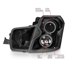 Load image into Gallery viewer, Anzo 2003-2007 Cadillac Cts Projector Headlights w/ Halo Black (CCFL)