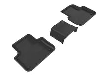 Load image into Gallery viewer, 3D MAXpider 2017-2020 Audi Q7/Q8 Kagu 2nd Row Floormats - Black L1AD04021509