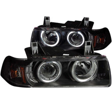 Load image into Gallery viewer, Anzo 1992-1998 BMW 3 Series E36 Projector Headlights w/ Halo Black G2 1 pc