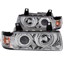 Load image into Gallery viewer, Anzo 1992-1998 BMW 3 Series E36 Projector Headlights w/ Halo Chrome G2 1 pc