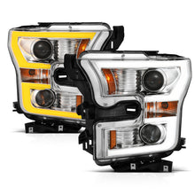 Load image into Gallery viewer, Anzo 2015-2016 Ford F-150 Projector Headlights w/ Plank Style Switchback Ch
