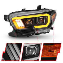 Load image into Gallery viewer, Anzo Toyota Tacoma '16-18 Projector Plank Style Switchback H.L Black Amber
