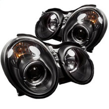Load image into Gallery viewer, Spyder Mercedes Benz CLK 98-02 Projector Headlights Halogen Model- LED Halo Blk PRO-YD-MBCLK98-HL-BK 5011176