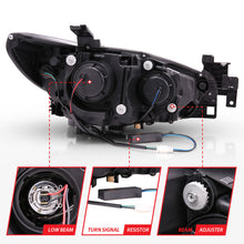 Load image into Gallery viewer, Anzo 2014-2015 Mazda 6 Projector Headlights w/ Plank Style Design Black