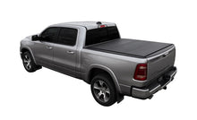Load image into Gallery viewer, Access LOMAX Alum Tri-Fold Cover w/Split Rails BK Urethane Finish 19-20 Dodge Ram-5ft 7in w/o RamBox B3040069