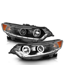 Load image into Gallery viewer, Anzo 2009-2012 Acura Tsx Projector Headlights w/ Halo Black (CCFL)
