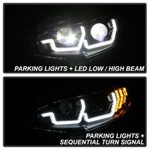 Load image into Gallery viewer, Spyder Honda Civic 16-18 2DR/4DR/Hatchback Headlight Black PRO-YD-HC16PL-SEQ-BK 5087539