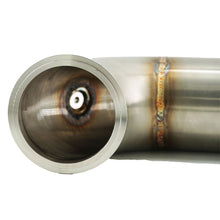 Load image into Gallery viewer, 3" Downpipe V Band Turbo 304 Stainless 90 3.55 inch/90mm OD Exhaust Flange O2 Bung Garrett Turbo