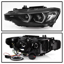 Load image into Gallery viewer, Spyder 12-14 BMW F30 3 Series 4DR Projector Headlights - LED DRL - Black (PRO-YD-BMWF3012-DRL-BK) 5084347