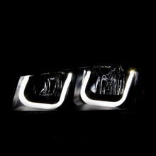 Load image into Gallery viewer, Anzo 2003-2006 Chevrolet Silverado 1500 Projector Headlights w/ U-Bar Black