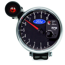 Load image into Gallery viewer, Autometer Ford 5in. 10K RPM Pedestal w/ Ext. Shift-Lite Tachometer Gauge 880827