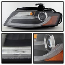 Load image into Gallery viewer, Spyder Audi A4 09-12 Projector Headlights Xenon/HID Model Only - DRL LED Blk PRO-YD-AA408-HID-DRL-BK 5080752