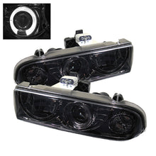Load image into Gallery viewer, Spyder Chevy S10 98-04 Projector Headlights LED Halo Smke - Low H1 PRO-YD-CS1098-SMC 5009562