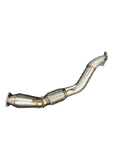 Load image into Gallery viewer, SPDZ1 K Series Megaphone Header Downpipe 12-15 Civic Si FG &amp; 13-15 Acura ILX Cast Bellmouth