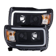 Load image into Gallery viewer, Anzo GMC Canyon 15-18 Projector Plank Style Headlight Black W/ Amber