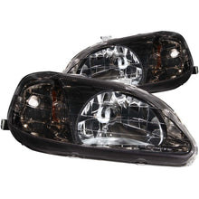 Load image into Gallery viewer, Anzo 1999-2000 Honda Civic Crystal Headlights Gun-Metal Gray