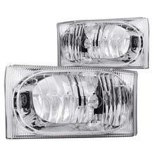 Load image into Gallery viewer, Anzo 2000-2004 Ford Excursion Crystal Headlights Chrome 2pc