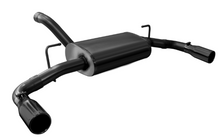 Load image into Gallery viewer, Corsa 18+ Jeep Wrangler JL 2.5in Dual Rear Exit Black Tips Sport Axle-Back Exhaust 21014BLK