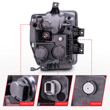 Load image into Gallery viewer, Anzo 2008-2010 Ford F-250 Projector Headlights w/ Halo Chrome (CCFL)