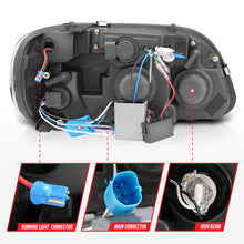 Load image into Gallery viewer, Anzo 1995-2001 Ford Explorer Projector Headlights w/ Halo Black 1 pc