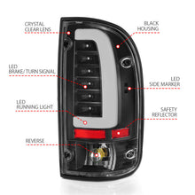 Load image into Gallery viewer, ANZO 95-00 Toyota Tacoma LED Taillights Black Housing Clear Lens (Pair) 311353