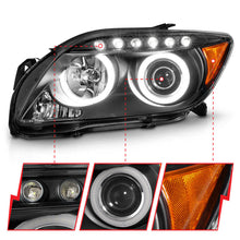 Load image into Gallery viewer, Anzo 2005-2010 Scion Tc Projector Headlights w/ Halo Black (CCFL)