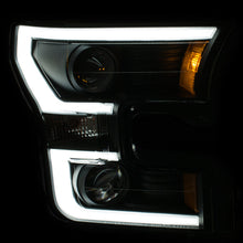 Load image into Gallery viewer, Anzo 2015-2016 Ford F-150 Projector Headlights w/ Plank Style Design Black