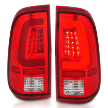 Load image into Gallery viewer, ANZO 2008-2016 Ford F-250 LED Taillights Chrome Housing Red/Clear Lens (Pair) 311358