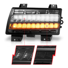 Load image into Gallery viewer, ANZO 2018-2021 Jeep Wrangler LED Side Markers Chrome Housing Smoke Lens w/ Seq. Signal Low Config 511087