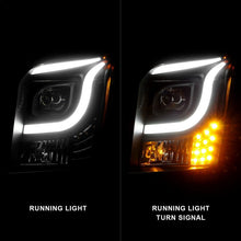 Load image into Gallery viewer, Anzo 15-17 GMC Yukon/Yukon XL Projector Headlights Black Housing/Clear Lens (w/ Light Bars) 111535