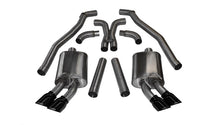 Load image into Gallery viewer, Corsa Performance 12-13 Chevrolet Camaro Coupe ZL1 6.2L V8 Black Sport Cat-Back + XO