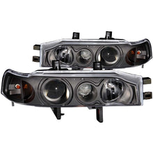 Load image into Gallery viewer, Anzo 1990-1993 Honda Accord Projector Headlights w/ Halo Black 1pc