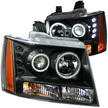 Load image into Gallery viewer, Anzo 2007-2013 Chevrolet Avalanche Projector Headlights w/ Halo Black(CCFL)
