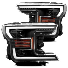 Load image into Gallery viewer, AlphaRex 18-20 Ford F-150 LUXX Style Projector Headlights Alpha Black w/Activation Light/DRL 880176 *Discontinued
