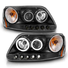 Load image into Gallery viewer, Anzo 1997-2003 Ford F-150 Projector Headlights w/ Halo Black (CCFL)