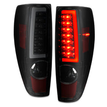 Load image into Gallery viewer, ANZO 2004-2012 Chevrolet Colorado/ GMC Canyon LED Tail Lights w/ Light Bar Black Housing Smoke Lens 311383