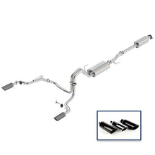 Load image into Gallery viewer, Ford Racing 15-18 F-150 5.0L Cat-Back Touring Exhaust System - Rear Exit Carbon Fiber Tips M-5200-F1550DTFA