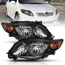 Load image into Gallery viewer, ANZO 2009-2010 Toyota Corolla Crystal Headlight Black Amber 121541