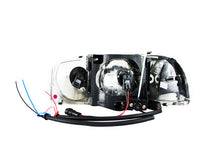 Load image into Gallery viewer, Anzo 1999-2006 Gmc Sierra 1500 Crystal Headlights w/ Halo and LED Chrome