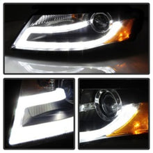 Load image into Gallery viewer, Spyder Audi A4 09-12 Projector Headlights Xenon/HID Model Only - DRL LED Blk PRO-YD-AA408-HID-DRL-BK 5080752