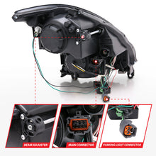 Load image into Gallery viewer, Anzo 2003-2007 Infiniti G35 Projector Headlights w/ Halo Black (CCFL) (HID