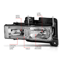 Load image into Gallery viewer, ANZO 1999-2000 Cadillac Escalade Crystal Headlights 111499