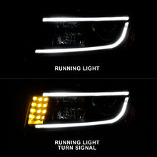 Load image into Gallery viewer, Anzo 2014-2015 Jeep Grand Cherokee Projector Headlights w/ Plank Style Desi