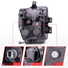 Load image into Gallery viewer, Anzo 2008-2010 Ford F-250 Projector Headlights w/ Halo Black (CCFL)