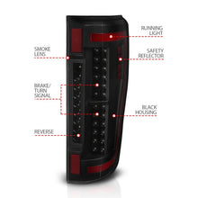 Load image into Gallery viewer, Anzo Ford F-250/350/450/550 Super Duty 17-18 L.E.D Tail Lights Smoke