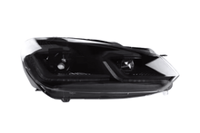 Load image into Gallery viewer, Volkswagen Golf MK6 Red, Silver, and Black Projector with Dynamic Signal LED Headlights (2009 - 2013)