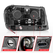 Load image into Gallery viewer, ANZO 02-09 Chevrolet Trailblazer (Will Not Fit 06-09 LT) Projector Headlights w/Halo Black Housing 111572